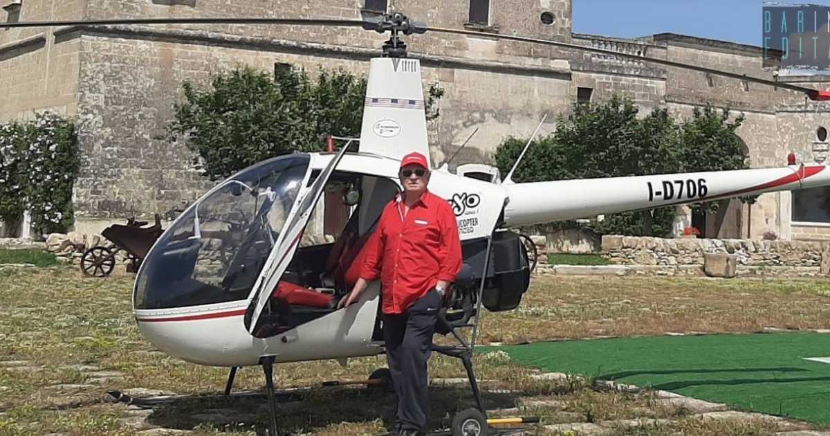 Grottaglie, la storia di Enzo: a 86 anni pilota ancora un elicottero. �In Italia sono il pi� anziano�
